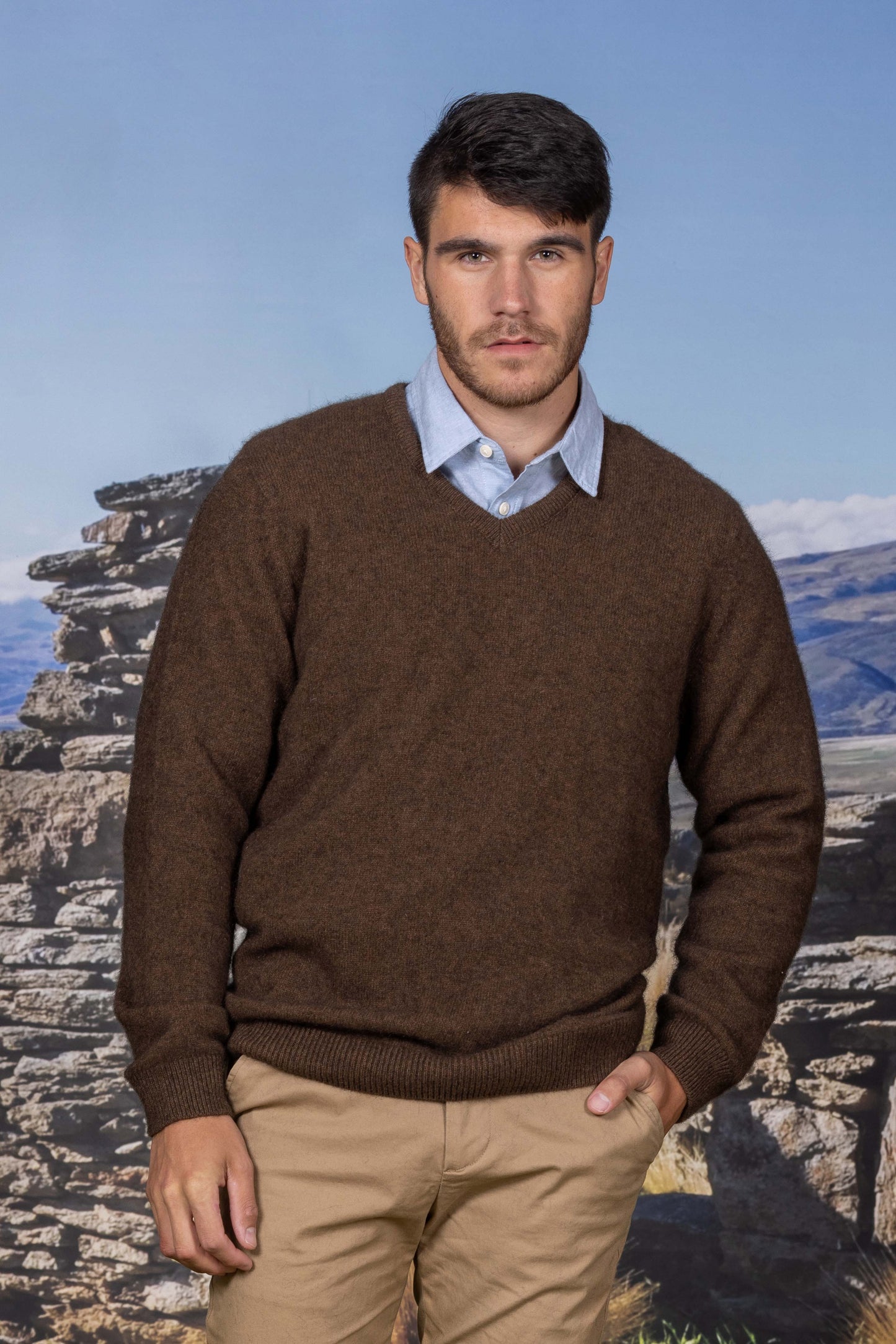 Noble Wilde Oxford V Neck Jumper