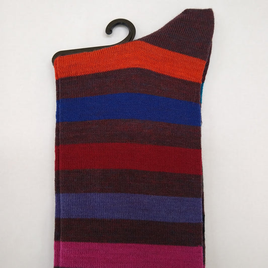 Visconti Patterned Wool Dress Socks