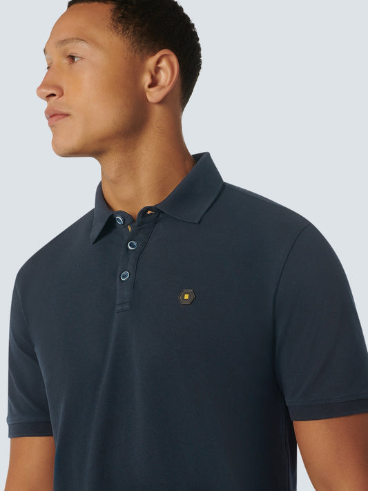 No Excess Polo Pique Garment Dyed Night