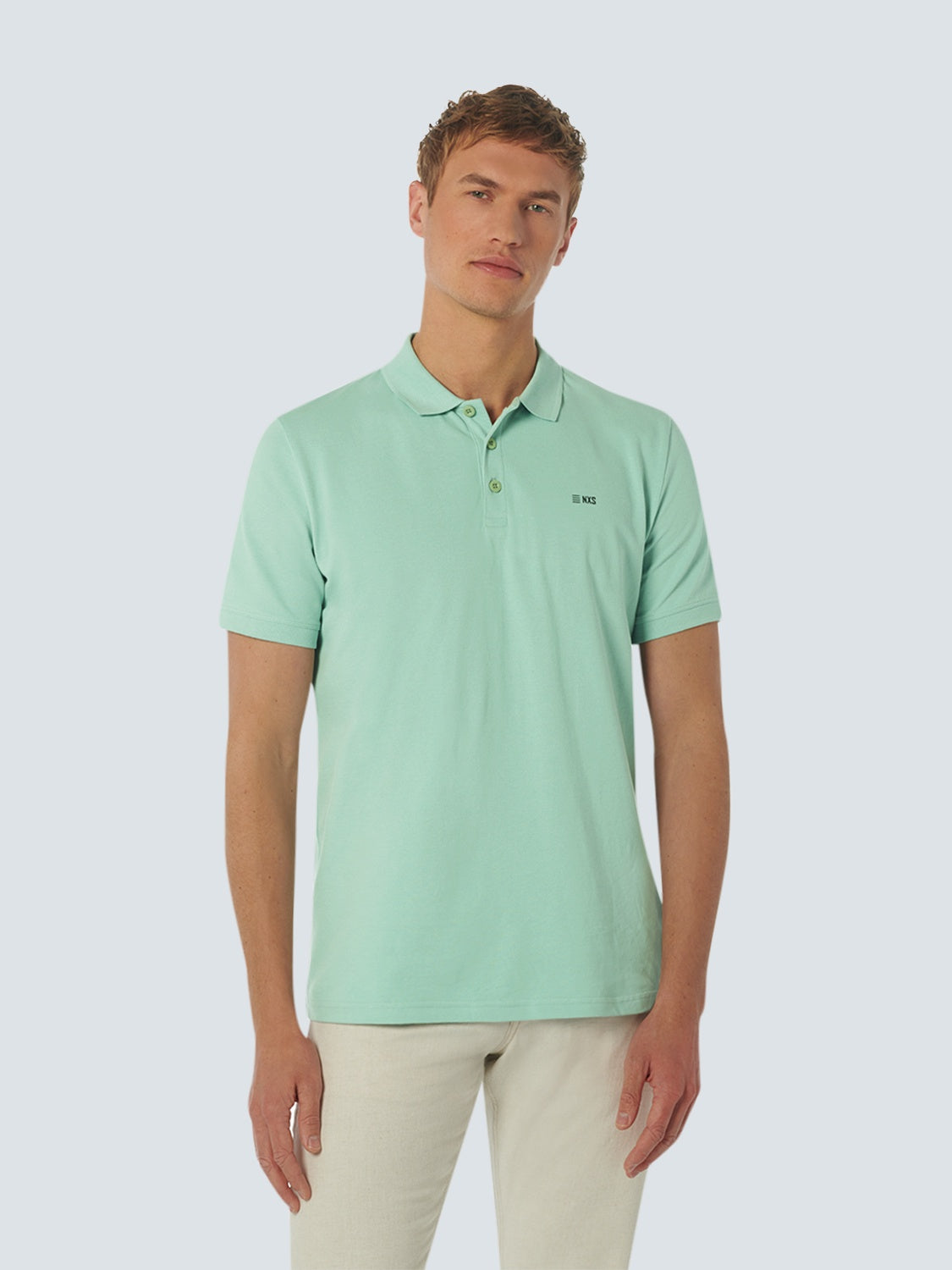 No Excess Polo Solid Stretch Mint