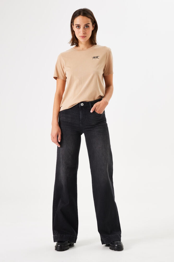 Garcia Celia 249 Wide Leg Jeans - Dark Used