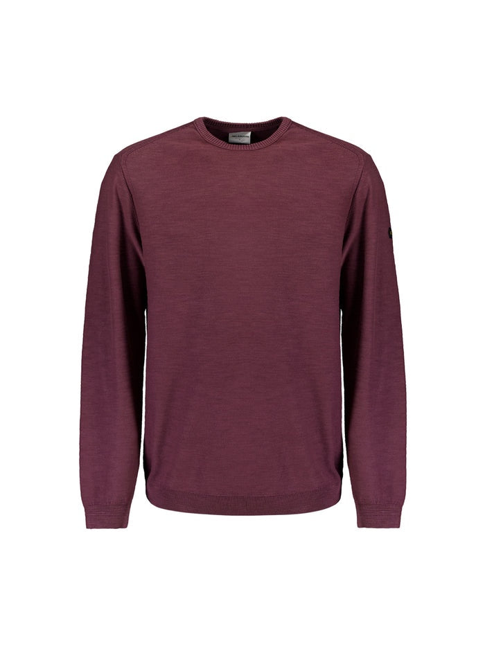 No Excess Washed look jumper - Dark Wine