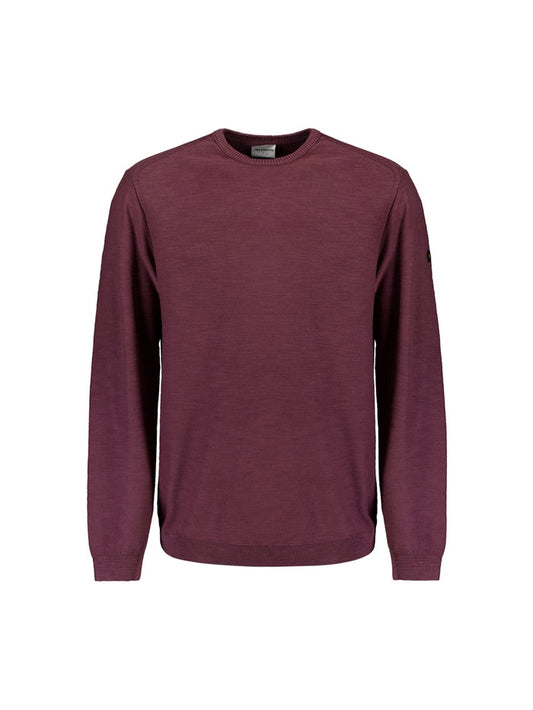 No Excess Washed look jumper - Dark Wine