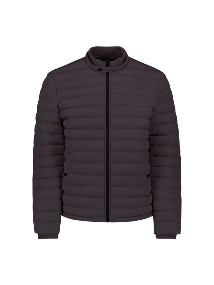 No Excess Padded Short Fit Puffer Jacket - Aubergine