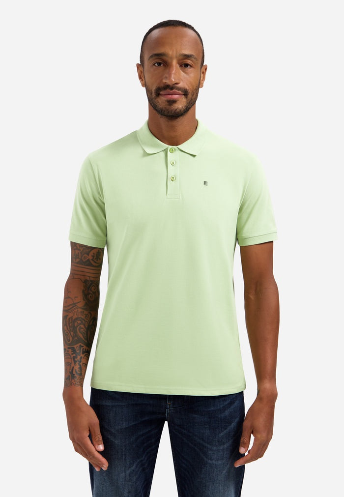 No Excess Basic Short Sleeve Polo - Light Green