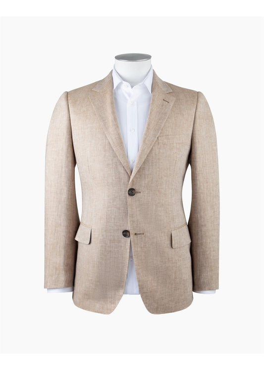 Rembrandt Cooper Beige Linen Herringbone Blazer