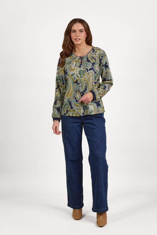 Vassalli LS Front Keyhole Neck - Liberty