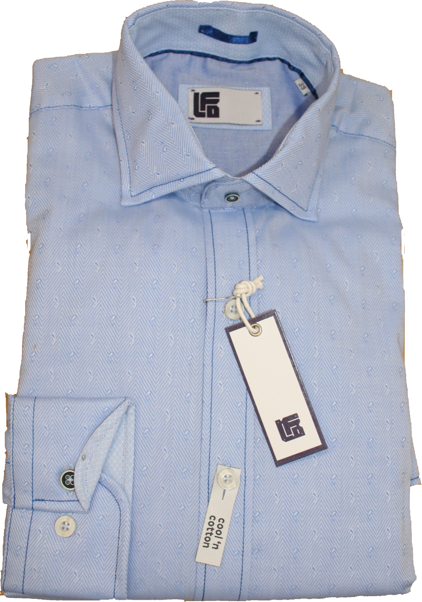 LFD Light Blue Business Long Sleeve Shirt
