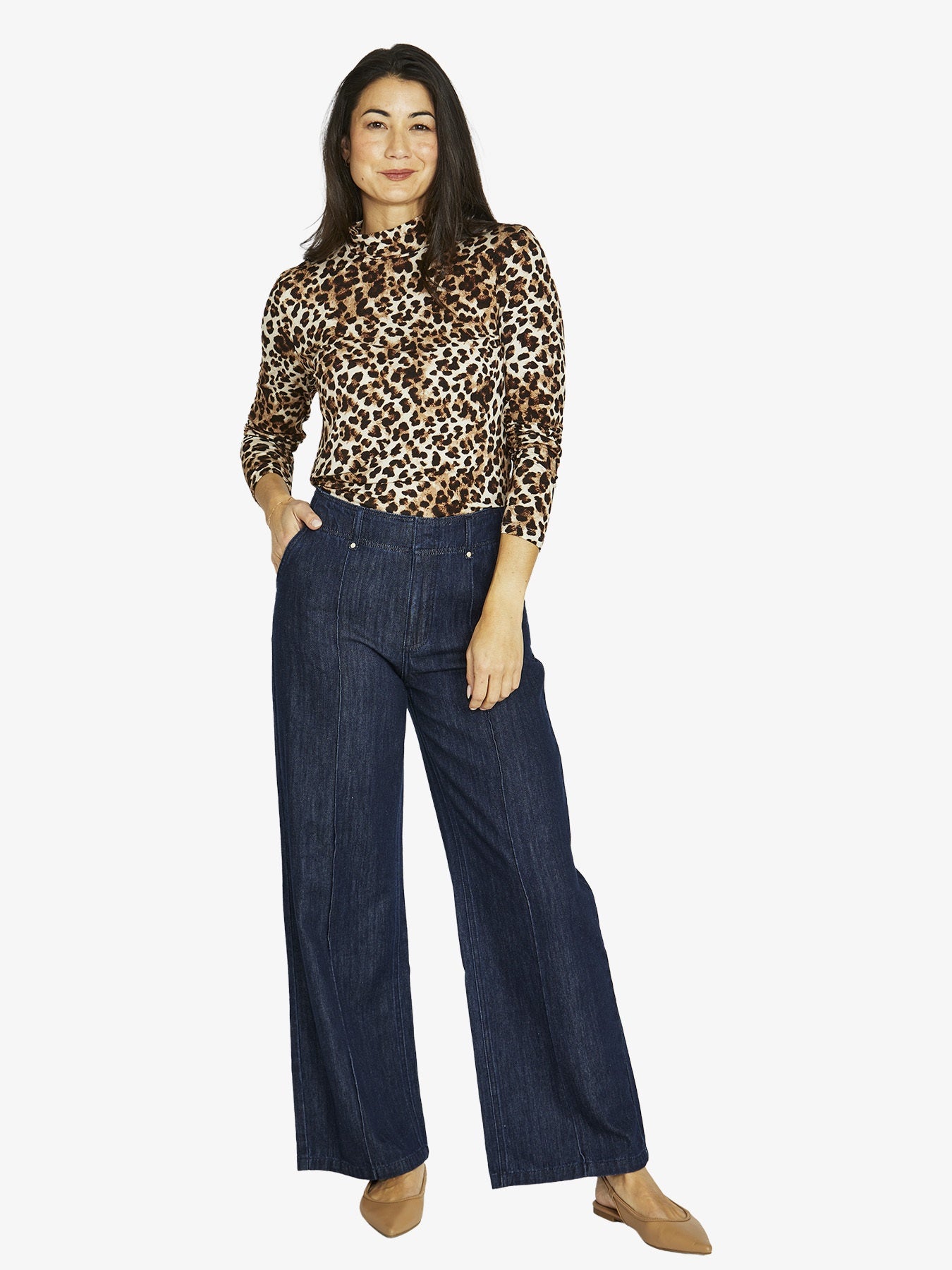 Jump Wild Safari Mock Long Sleeve T Shirt