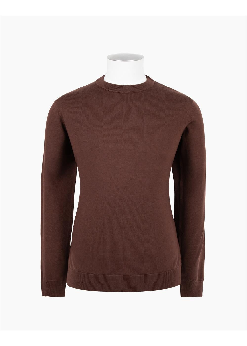 Rembrandt Naseby Mocha Brown Crew Neck Jersey