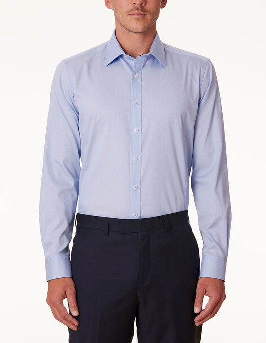 Abelard San Mauro Stretch Long Sleeve Shirt - Sky