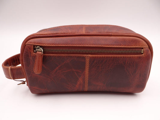 Second Nature Mens ACC1 Leather Toilet Bag