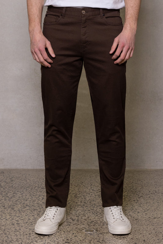 Cutler Pete 5 Pocket Chino - Clove