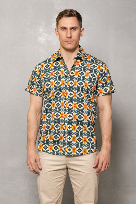 Cutler Brody Short Sleeve Shirt Jungle