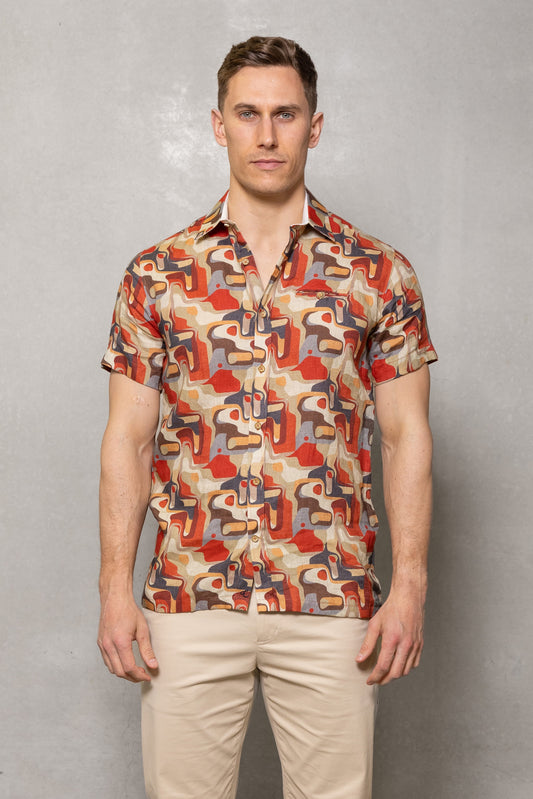 Cutler Ian Short Sleeve Shirt Sahara