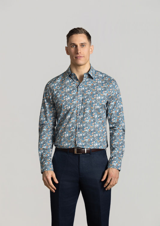 Cutler Beaumont Long Sleeve Shirt - Bluebird