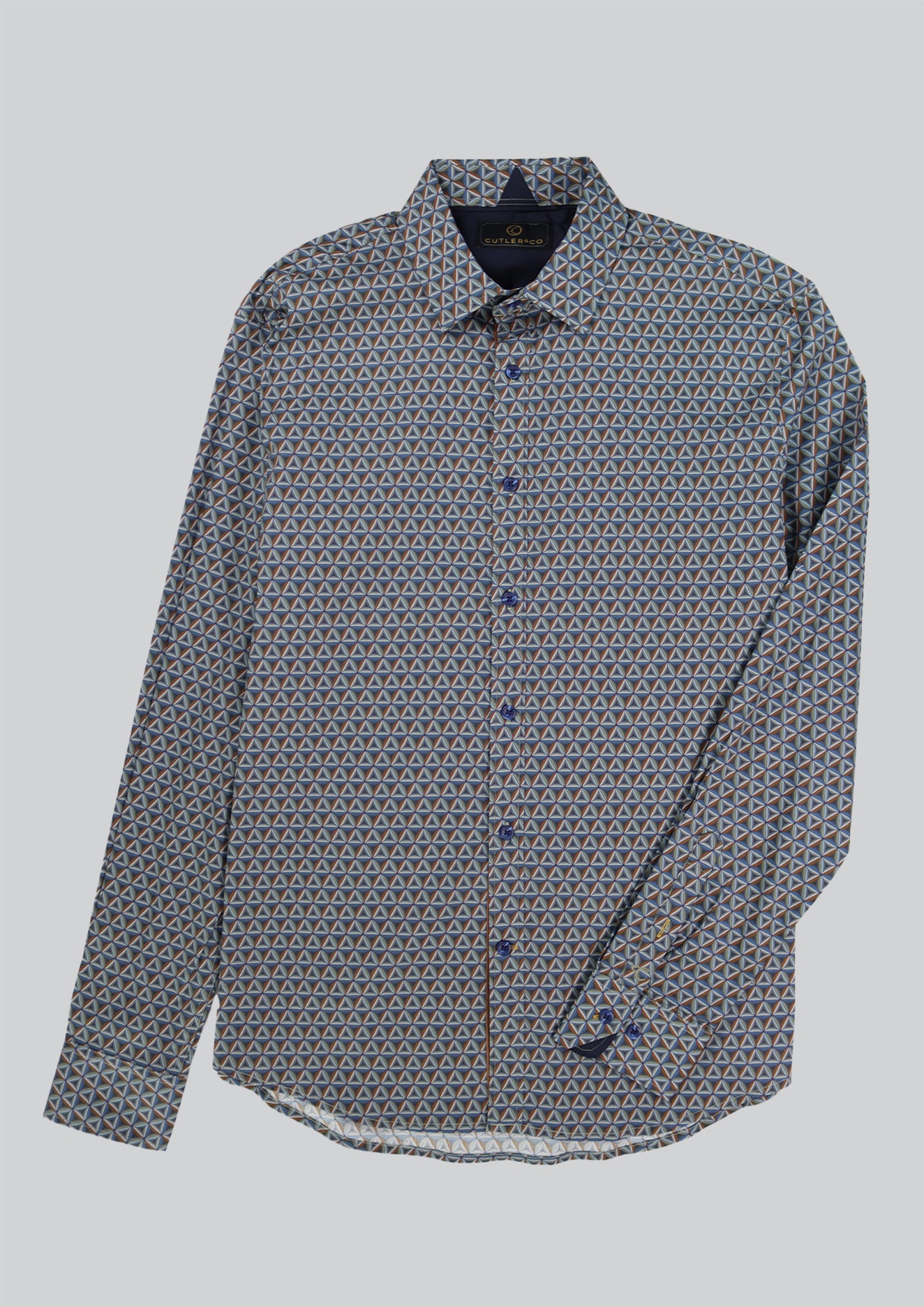 Cutler & Co Richard Long Sleeve Shirt - Cadet
