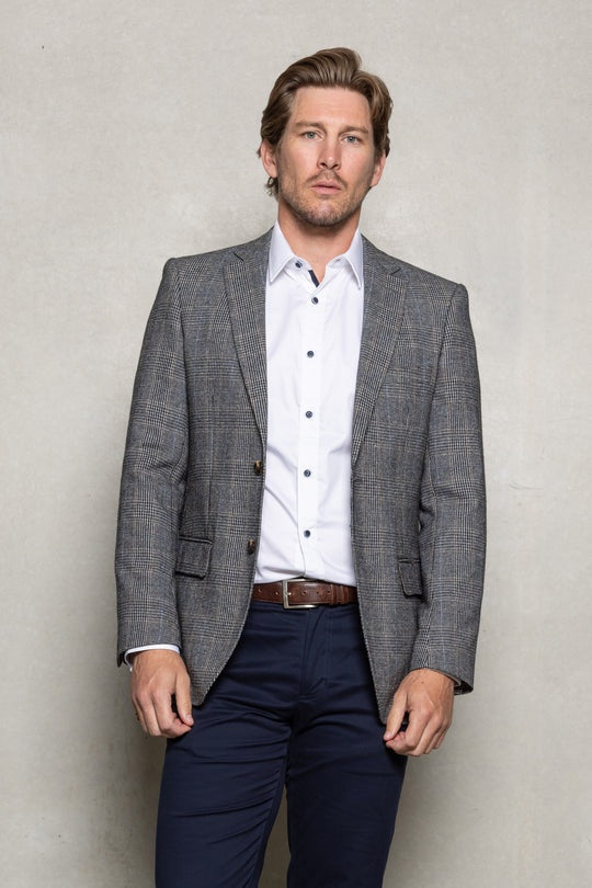 Cutler Johnson Salt and Pepper Tailored fit Blazer