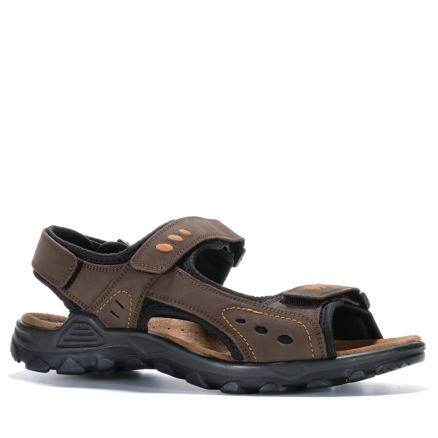 Cabello Comfort Trail Dark Brown Sandal