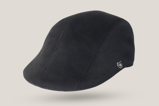 Hills Hats Long Pile 100% Wool Duckbill - Black