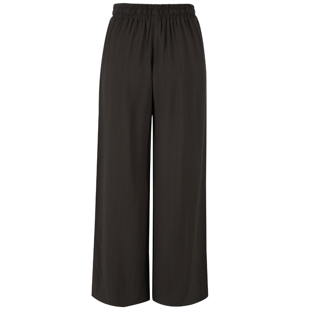 Moke Indiana Wide Leg Track Pants - Chocolate with Cream