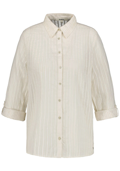 Garcia Metallic Gold Stripe Long Sleeve Shirt