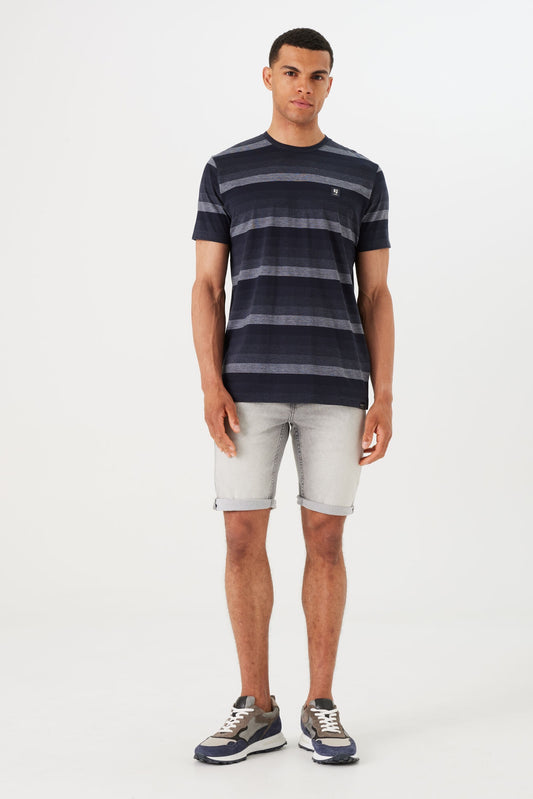 Garcia Dark Moon Stripe Short Sleeve T-Shirt