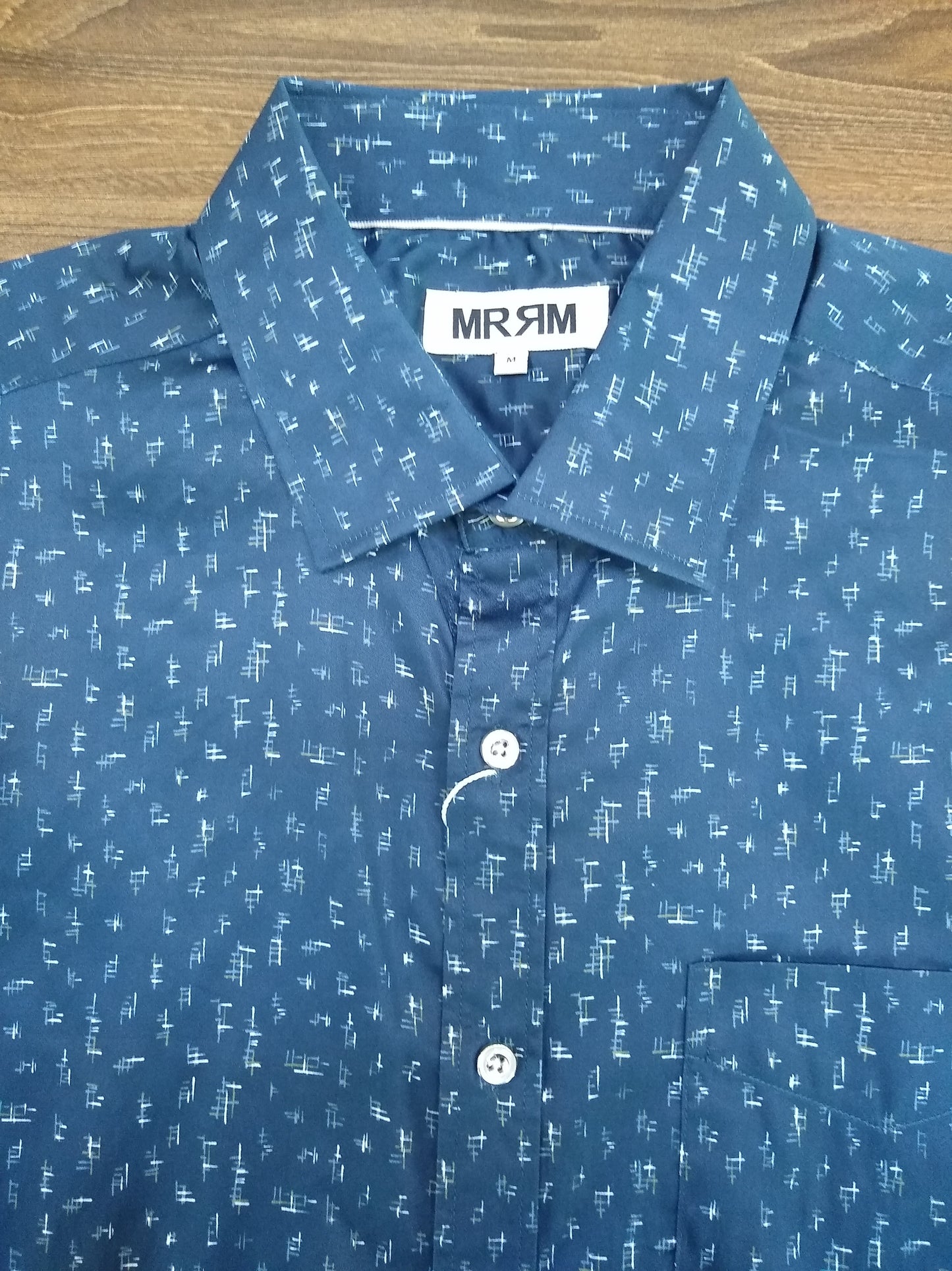 MRMR Navy Short Sleeve Shirt