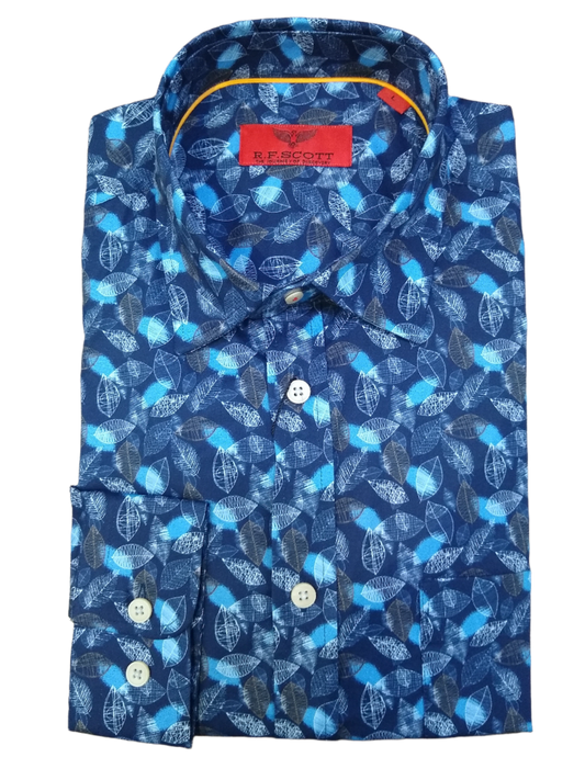 R.F. Scott Caleb Bluebird Long Sleeve Shirt