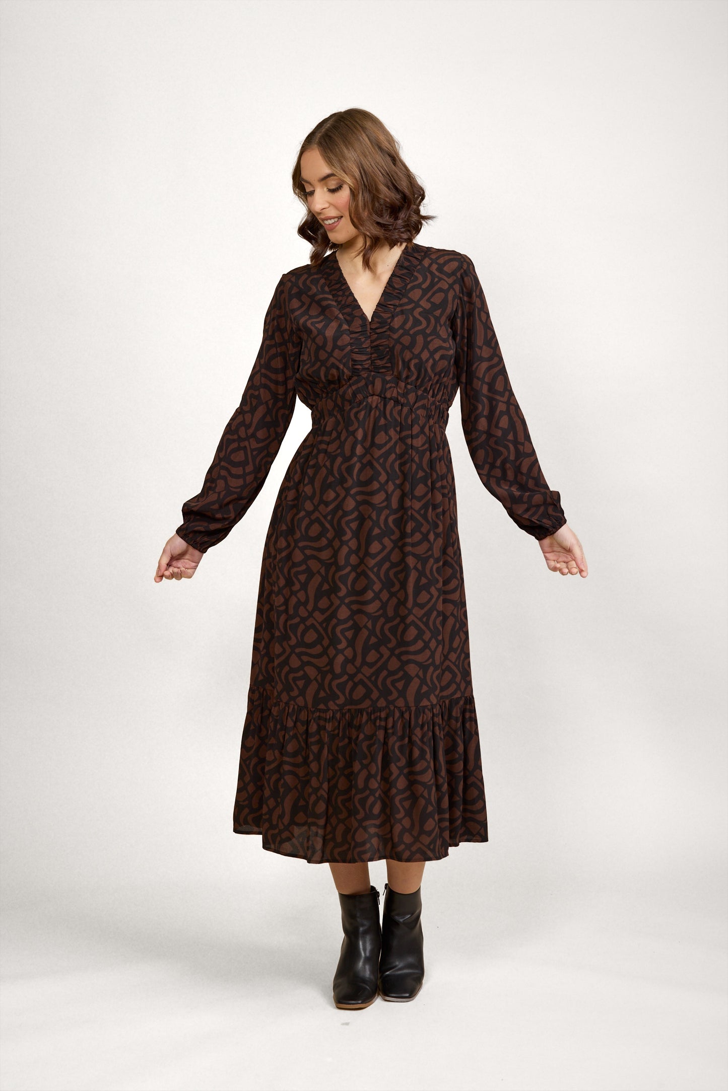 Knewe Jolene Dress - Mocha