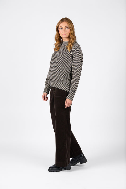 Knewe Black/Oatmeal Mia Sweater