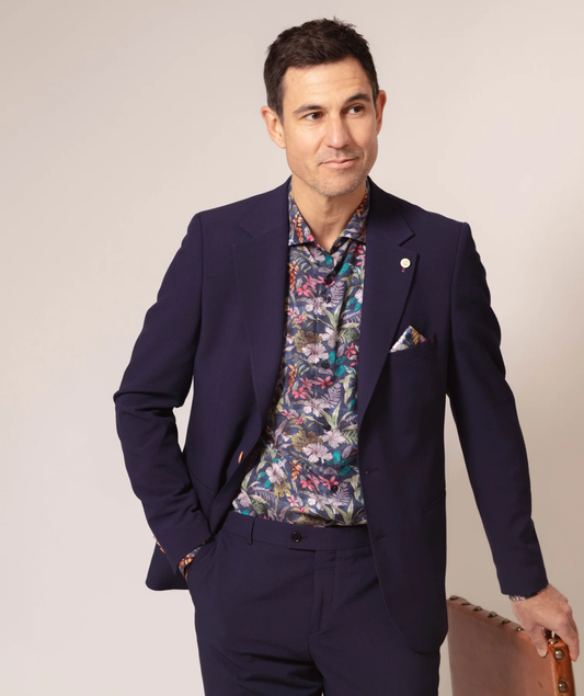 Guide London Vibrant Floral Long Sleeve Shirt