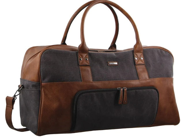 Pierre Cardin Canvas Unisex Overnight Duffle Bag