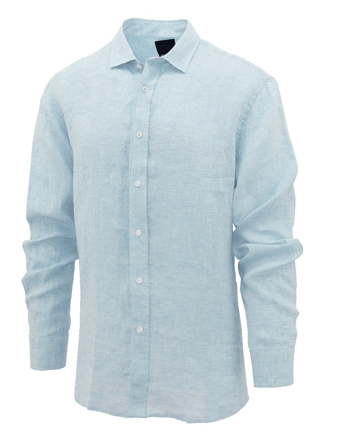 Daniel Hechter Sel Linen Blend Long Sleeve Shirt Aqua