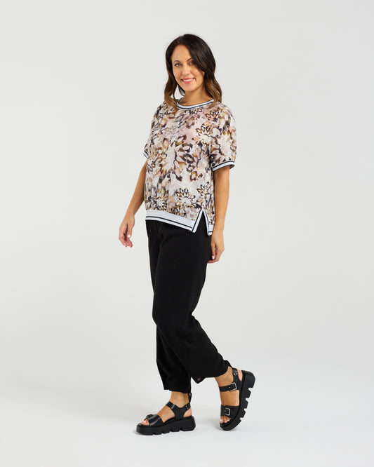 Seduce Zoe Top - Sage Mosaic