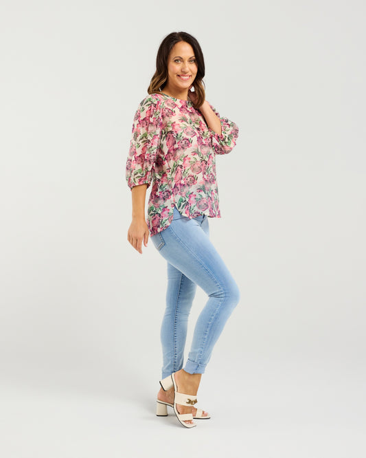 Seduce Arial Top - Rose Garden