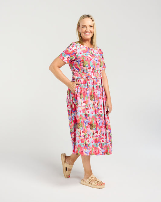 Seduce Brodie Dress - Floral Pop