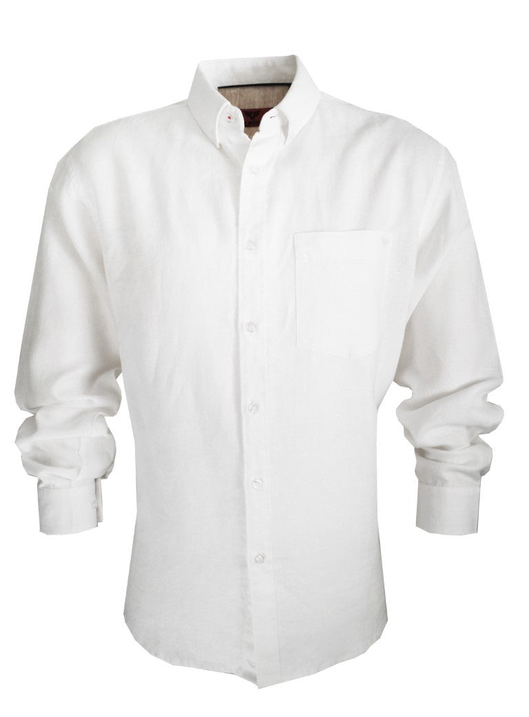 R.F. Scott Fielding White Long Sleeve Shirt