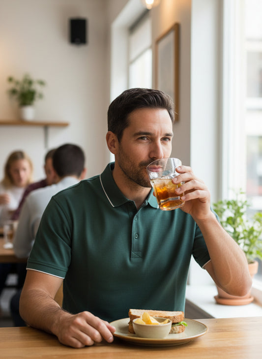 Green polo shirt 