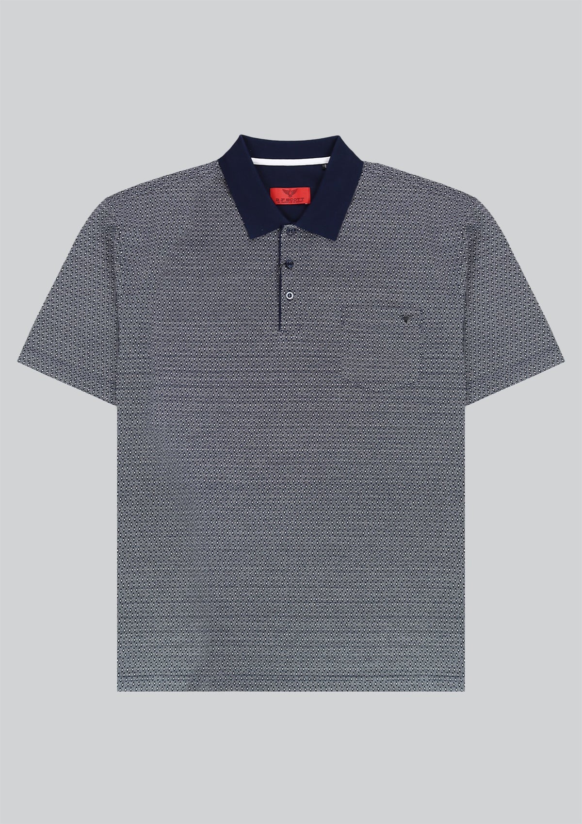 RF Scott Gordan Short Sleeve Polo Shirt - Bay