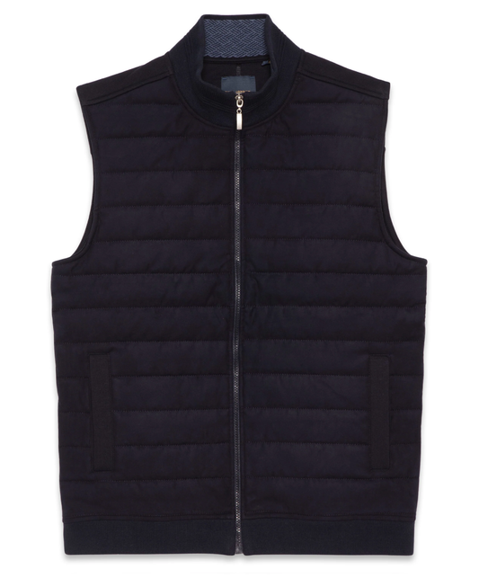 Guide London Men's Lightweight Quilted Gilet - Navy