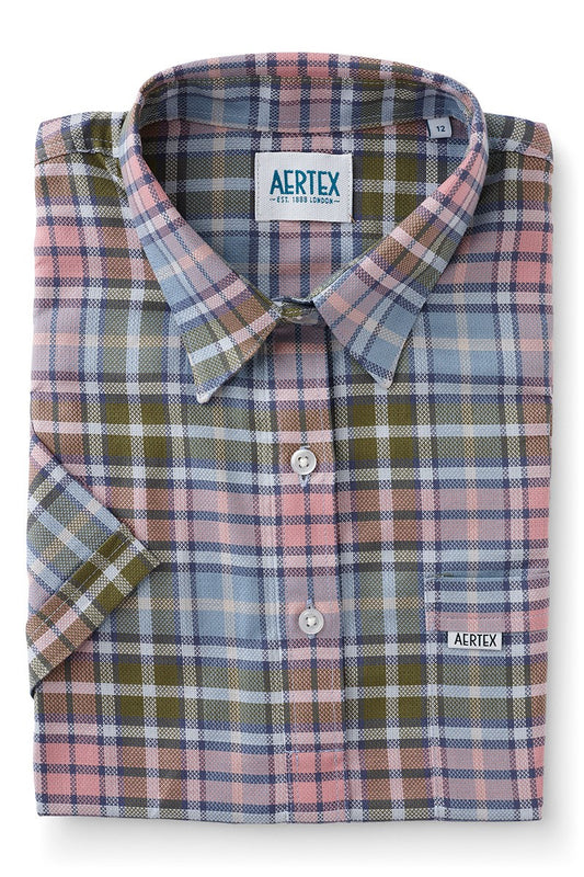 Aertex Women's Multi Check Short Sleeve Shirt