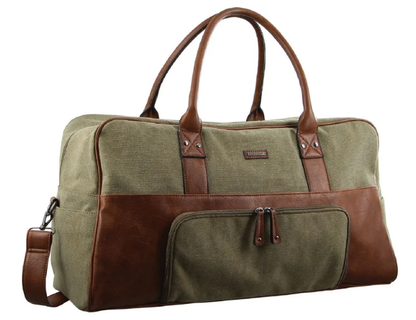Pierre Cardin Canvas Unisex Overnight Duffle Bag