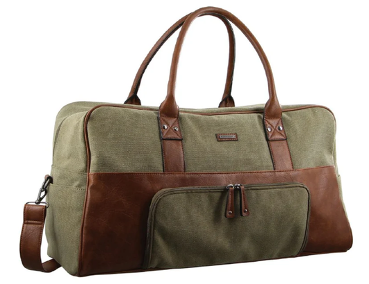 Pierre Cardin Canvas Unisex Overnight Duffle Bag