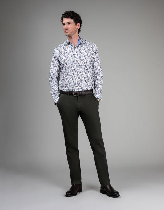 Rembrandt Tyler Dusty Olive Brushed Twill Chino