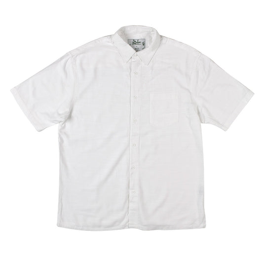 Kingston Grange White Bamboo Short Sleeve Shirt