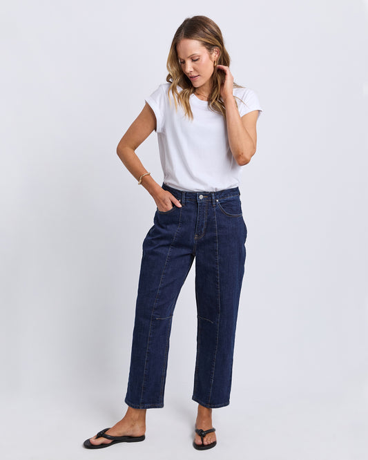 Foxwood Ambrose Barrel Jean - Indigo Denim