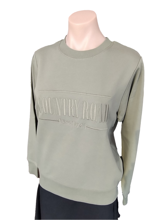Country Road Heritage Womens Sweatshirt - Forest Green