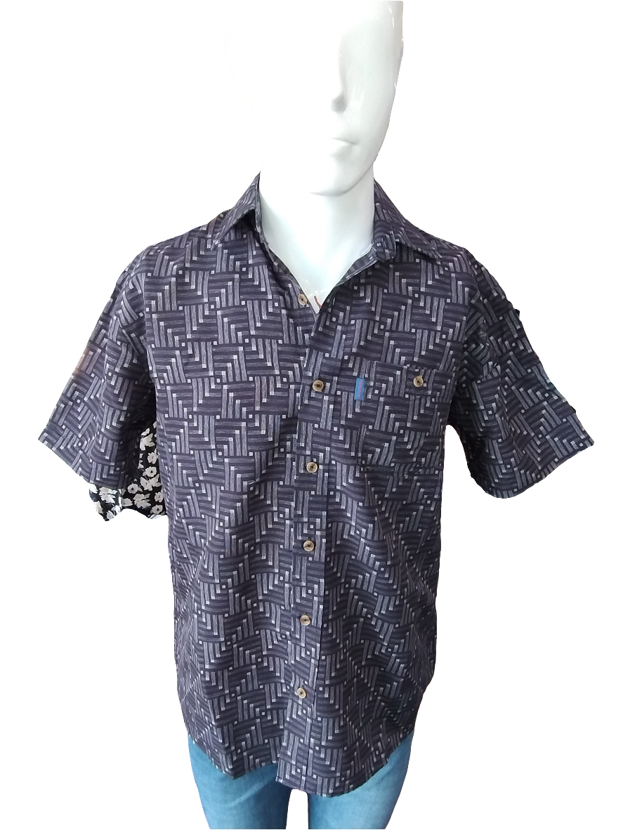 Portobello Road Ironcheater Charcoal Short Sleeve Shirt