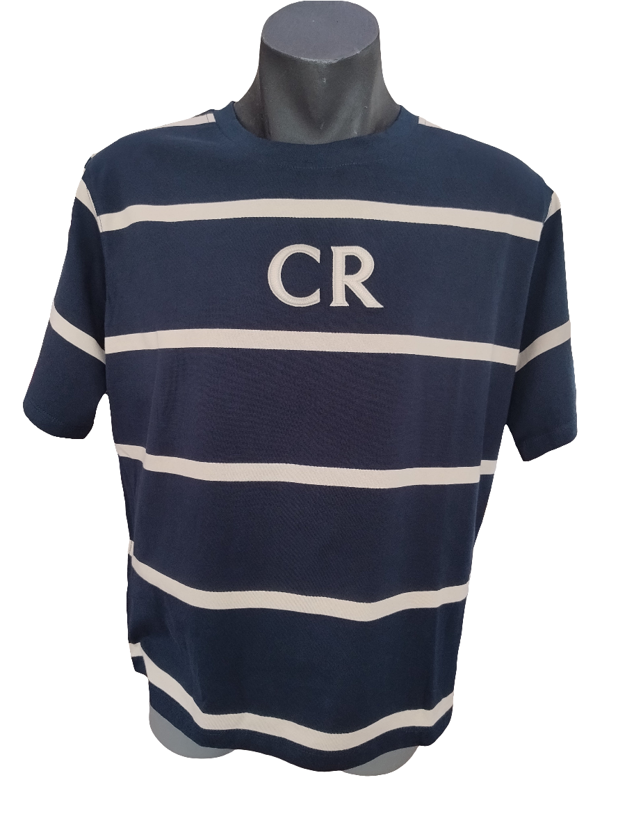 Country Road CR Logo T-Shirt - Navy Stripe